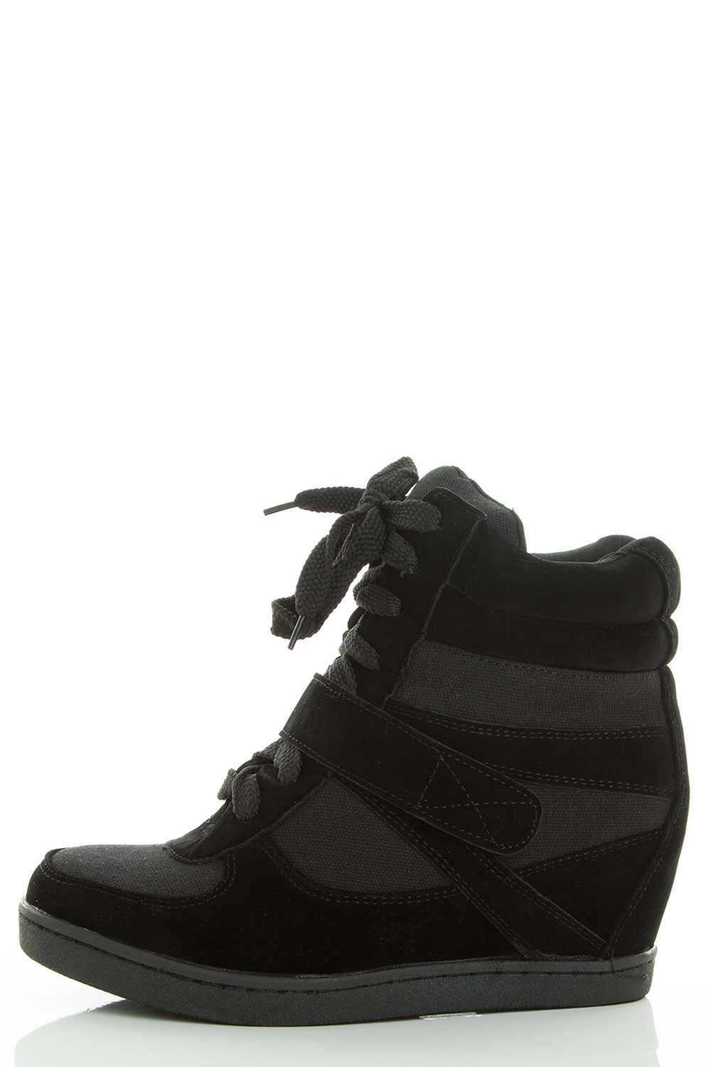 Men's High Tops Lace Up sneaker Dancing Casual Shoes 5CM Hidden Wedge Heels 