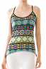 Abstract Print Spaghetti Strap Racerback Top
