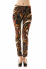 Paisley Print Zip Back Skinny Pants