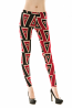 Two Toned Triangular Print Leggings