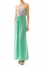 Strapless Stretch Back Tribal Top Maxi Dress